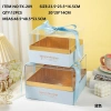 Wholesale of new transparent square Christmas apple box two-piece set, gift box, wedding candy box, storage box and flower packaging box Application Scenario